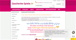 Desktop Screenshot of geschenke-spiele.de